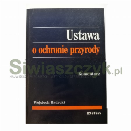 Książka "Ustawa o ochronie przyrody"-107275