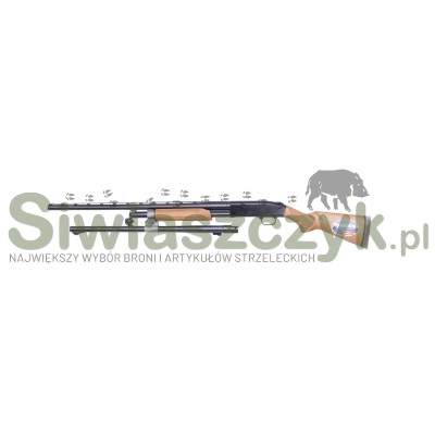 Strzelba MOSSBERG 500 Combo kal. 12/76, z wymienną lufą, orzech-107437