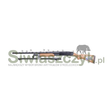 Strzelba MOSSBERG 500 Combo kal. 12/76, z wymienną lufą, orzech-107437