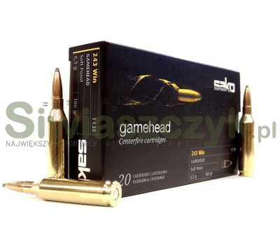 Amunicja SAKO 243Win SP 6,5g(100gr)(113E)-107499