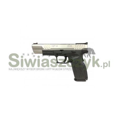 Pistolet XDM-9  5,25'' srebrno-czarny (SB) kal.9x19-107500