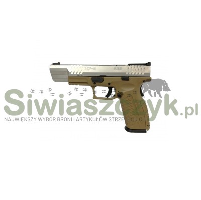 Pistolet XDM-9 5,25'' srebrno-brązowy (SBR) kal: 9x19-107503