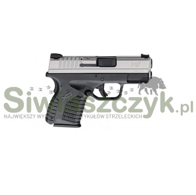 Pistolet XDS-9 3,3'' srebrno-czarny (SB), Kal. 9x19-107507