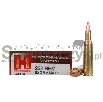 Amunicja HORNADY 222 Rem SP 3,2g(50gr)(8316)-107475