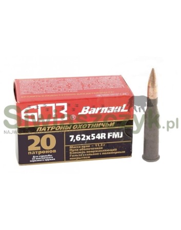 Amunicja BARNAUL 7,62x54R FMJ 11,3g (174gr)-102646