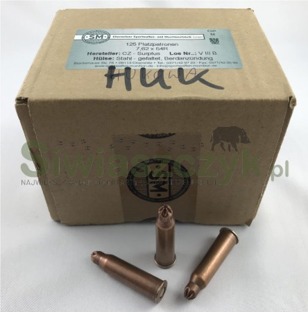 Amunicja hukowa SM 7,62x54R Ślepa -103186