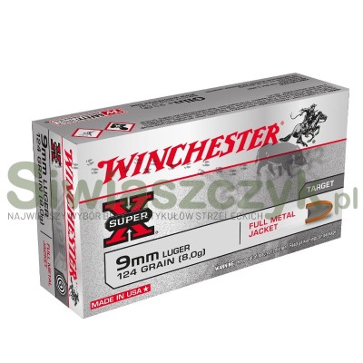 Amunicja WINCHESTER 9x19 FMJ 8g (124gr)-104806