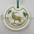 Medal ceramika z motywem myśliwskim-107980
