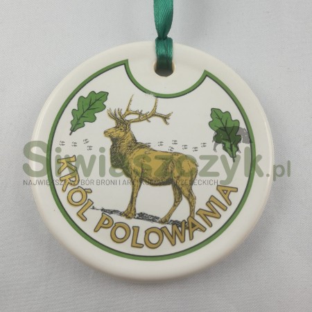 Medal ceramika z motywem myśliwskim-107980