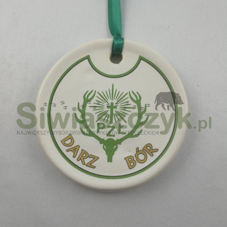 Medal ceramika z motywem myśliwskim-107983