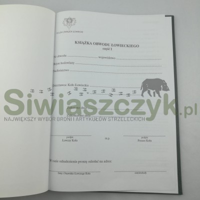 Książka obwodu Łowieckiego cz I -107988