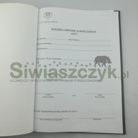 Książka obwodu Łowieckiego cz I -107988
