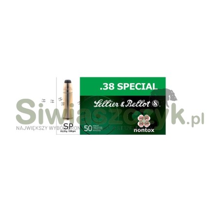 Amunicja S&B 38 Special NONTOX SP 10,25g (158gr)-101160