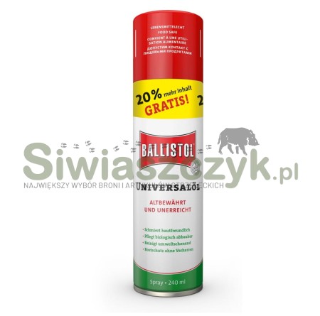 Olej BALLISTOL do broni spray'u 240ml-109639