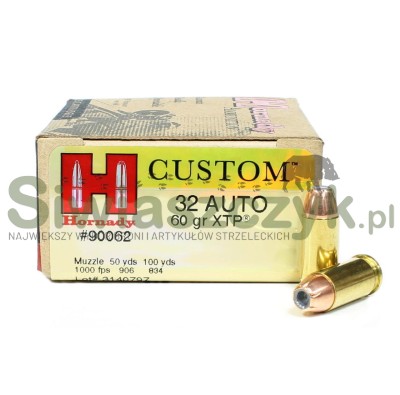 Amunicja Hornady 32 AUTO/7,65 Browning XTP 3,89g(60gr)(90062)-109657