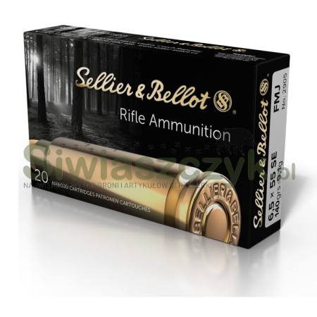 Amunicja S&B 6,5x55SE FMJ 9,1g(140gr)-109887