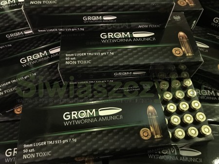 Amunicja GROM 9x19 FMJ Non-Toxic 7,5g(115gr)-110432