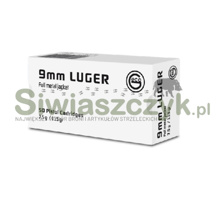 Amunicja GECO 9x19 FMJ 7,5g(115gr)-110586