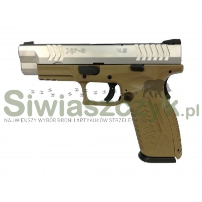 Pistolet XDM-9  4,5'' srebrno-brązowy kal. 9x19-110843