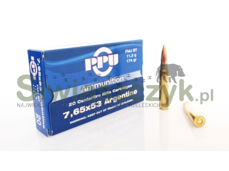 Amunicja PRVI Partizan kal. 7,65x53 FMJ BT 11,3g(174gr)-110970