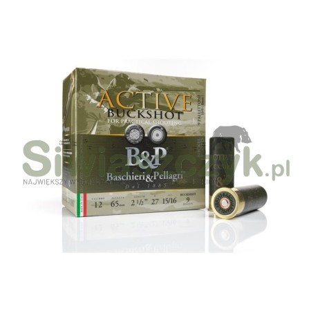 Naboje B&P 12/65 Active Buckshot Practical Shooting -111141
