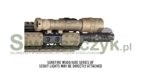 Szyna MAGPUL M-LOK® Aluminum Offset Light/Optic Mount do montażu latarki taktycznej RIS (MAG604-BLK)-111913