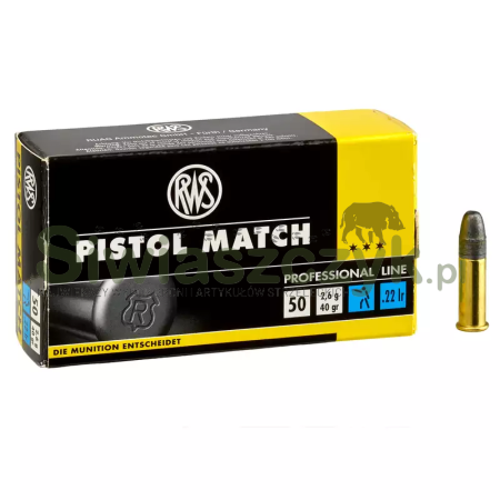 Amunicja RWS PISTOL MATCH 22LR 2,6 g (40gr)-112422