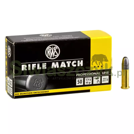 Amunicja RWS RIFLE MATCH 22LR 2,6 g (40gr)-112423