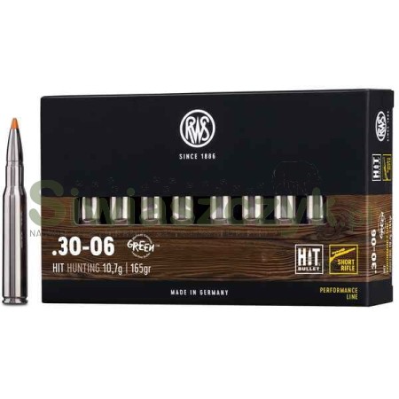 Amunicja RWS .30-06 HIT Short Rifle 10,7g (165gr)-109642