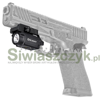 Latarka OLIGHT BALDR Mini Black- 600 lumenów, Green Laser-112978