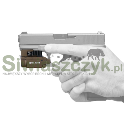 Latarka OLIGHT BALDR Mini Limited Edition Desert Tan- 600 lumenów, Green Laser-112982