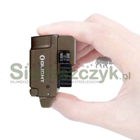Latarka OLIGHT BALDR Mini Limited Edition Desert Tan- 600 lumenów, Green Laser-112983