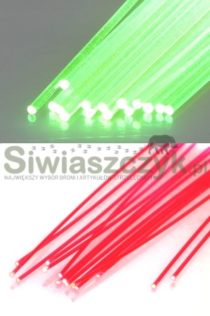 Światłowody FIBER OPTIC zielone, 1mm-100655