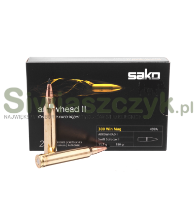Amunicja SAKO 300Win.Mag. Arrowhead II SP 11,7g(180gr)-113279