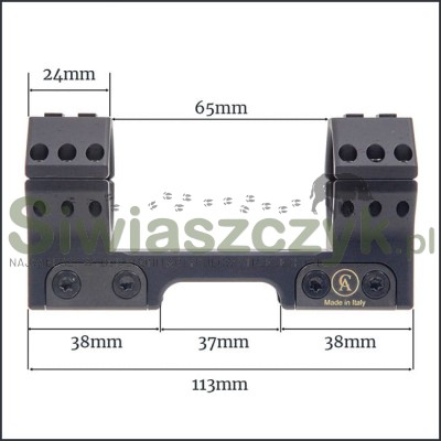 Montaż monolityczny CONTESSA 30mm/20MOA stały (SBTFX02/20)-113280