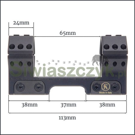 Montaż monolityczny CONTESSA 30mm/20MOA stały (SBTFX02/20)-113280