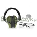 Ochronniki słuchu RealHunter ActivePro + okulary ochronne Zielone(258-023)-105478