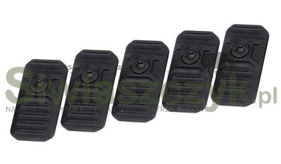 Zaślepki STRIKE INDUSTRIES SIEGEN Rail Covers do M-LOK - 5 szt. (SI-SIEGEN-COVER-BK)-114624