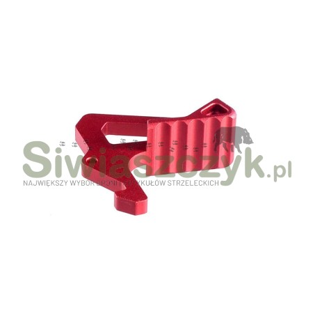 Powiększony zatrzask STRIKE INDUSTRIES dźwigni przeładowania czerwony (SI-AR-LATCH)-115289