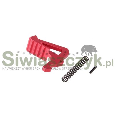 Powiększony zatrzask STRIKE INDUSTRIES dźwigni przeładowania czerwony (SI-AR-LATCH)-115290