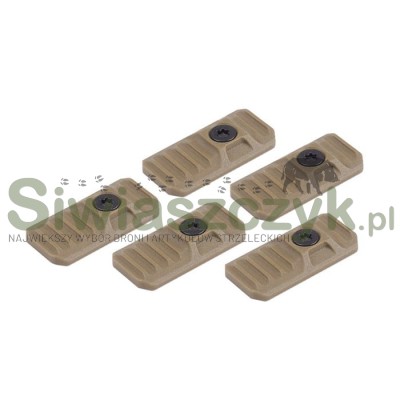 Zaślepki STRIKE INDUSTRIES LINK Cover do M-LOK / KeyMod - FDE 5szt.-115719