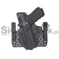 Kabura CONCEALMENT EXPRESS IWB Wide Leather Hybrid Tucable Glock 17/19/45/26 Carbon (GLK-171926-CF-RH-WDLTHR)-116475