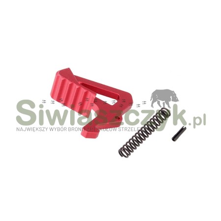Powiększony zatrzask STRIKE INDUSTRIES dźwigni przeładowania czerwony (SI-AR-LATCH)-115290