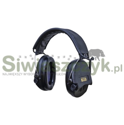 Ochronniki słuchu MSA Sordin Supreme Pro-X Black Leather + wkładki żelowe(75302-X/L-02-S)-116537