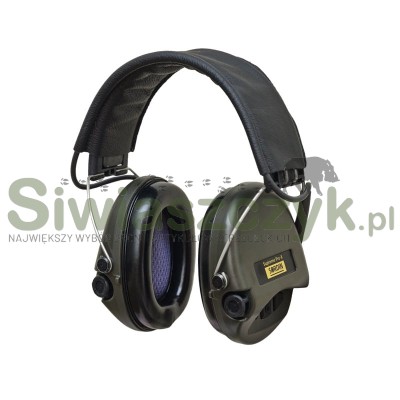 Ochronniki słuchu MSA Sordin Supreme Pro-X Green Leather+ wkładki żelowe(75302-X/L-S)-116538