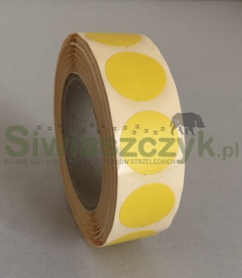 Zaklejki do przestrzelin żółte fi 20mm(1000szt.)-116863