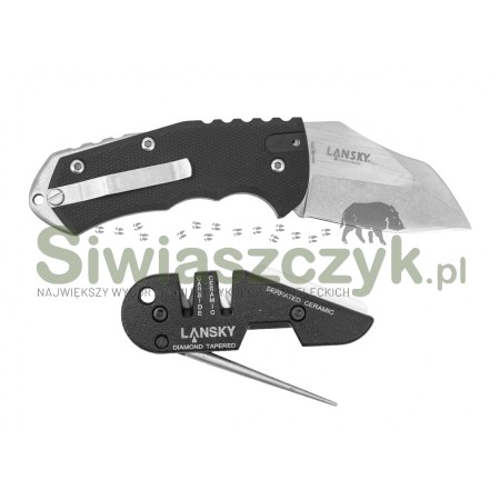 Zestaw LANSKY nóż World Legal + ostrzałka PSMED01-116903