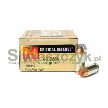 Amunicja HORNADY 40S&W FTX Critical Defense 10,7g(165gr)(91340)-116964