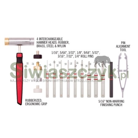 Zestaw narzędzi REAL AVID Accu-Punch Hammer w. Brass & Steel Pin Punch Set  (AVHPS-B)-117516