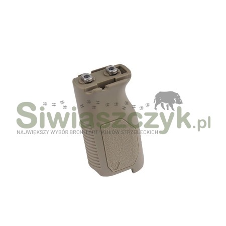 Chwyt STRIKE INDUSTRIES M-LOK Angled Vertical Grip Long FDE (SI-AR-CMAG-L-FDE)-115718